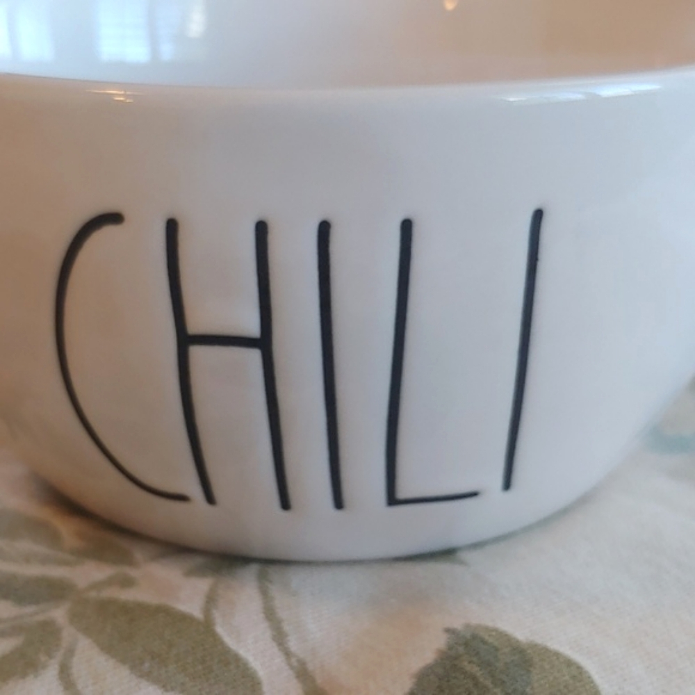 Rae Dunn Ceramic Chili Bowl With Handle - Picture 3 of 11